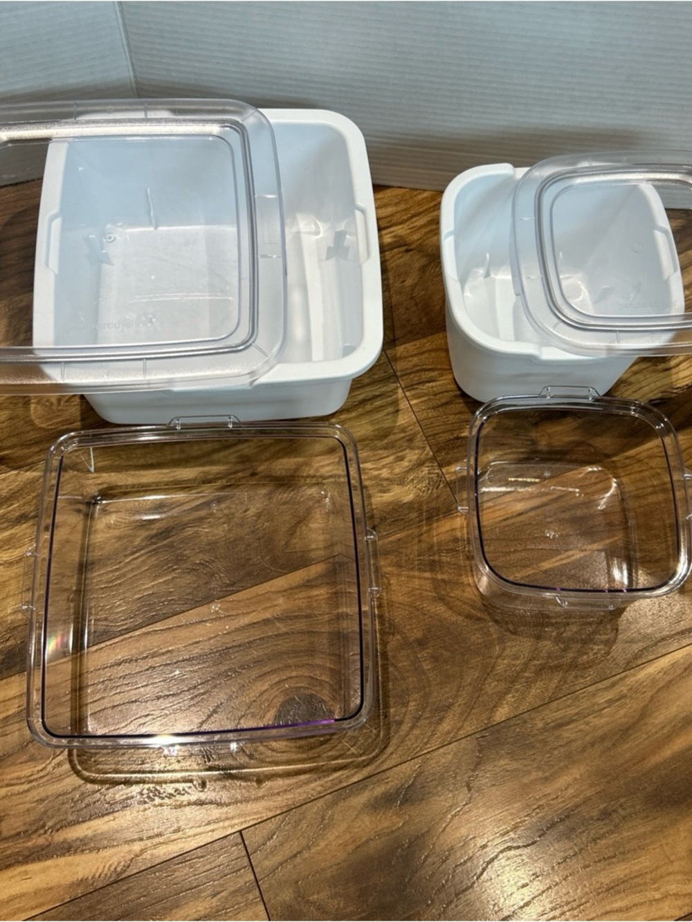 Pampered Chef Cool & Serve Containers 2.5 Qt & 1 Qt Set #100091 & # 100090 - Picture 2 of 8